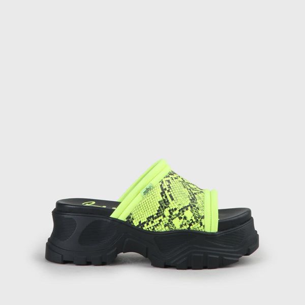 Buffalo GLDR OT Yeşil Topuklu Sandalet | A9G-5937